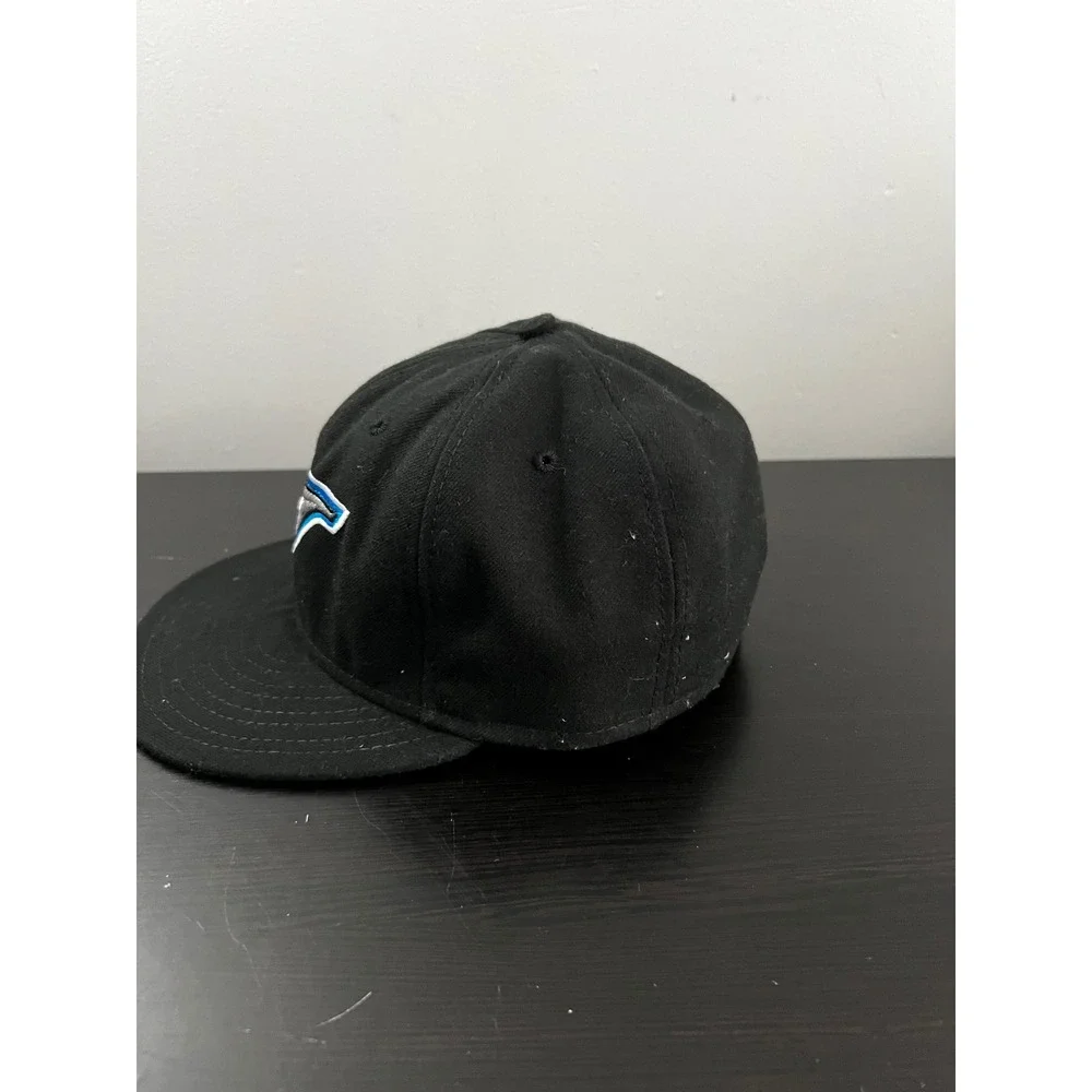 New Era 59FIFTY Toronto Blue Jays Fitted Hat Black MLB Authentic Size 7 1/4